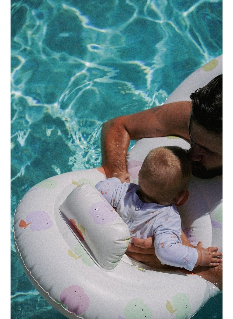 Sunnylife Float Together Baby Seat Apple Sorbet Multi – Float Together Baby Seat in Apple Sorbet Multi – Comfortable and Safe Toddler Pool Float with Backrest and Leg Support for Summer Water Fun - Image 3